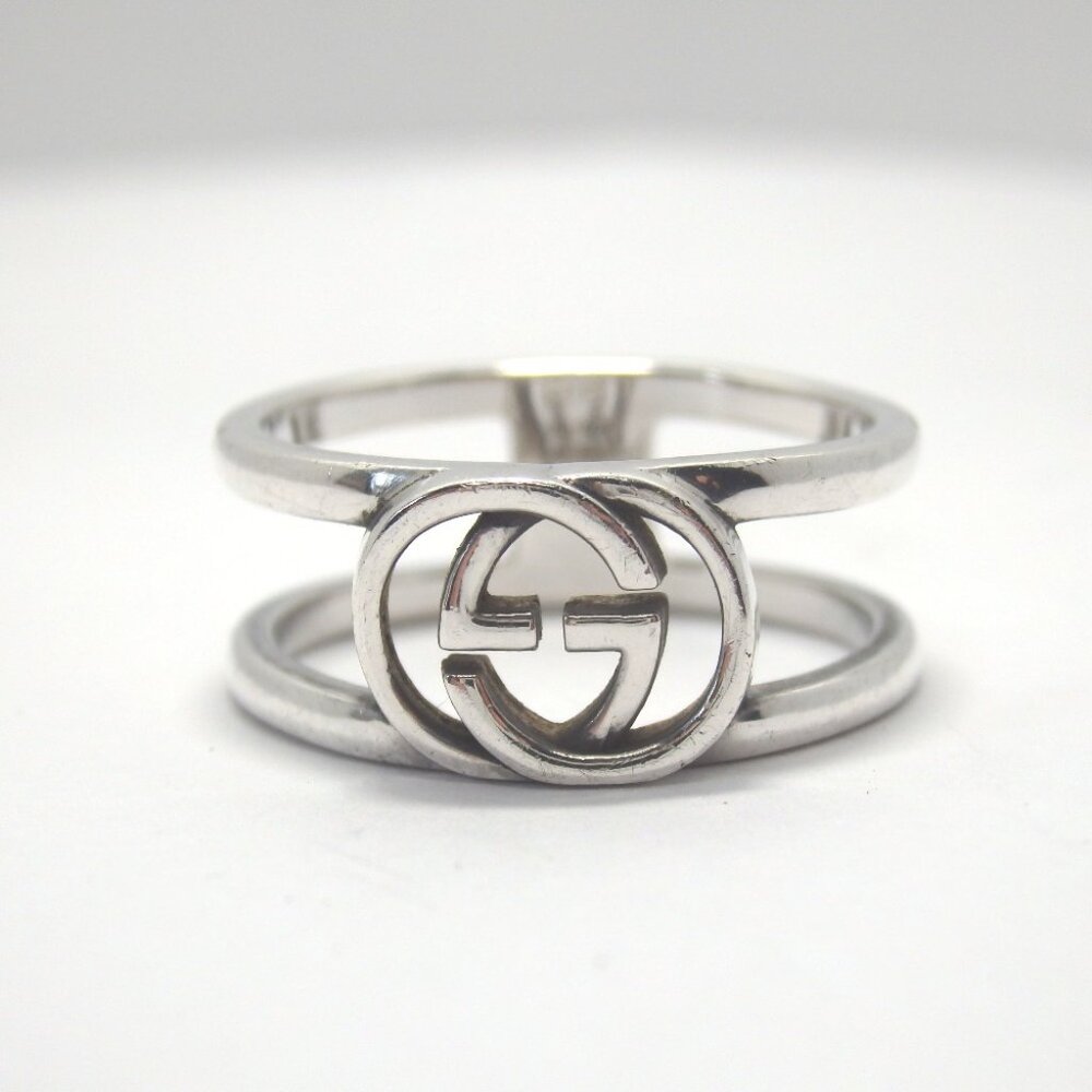 Authentic Gucci Interlocking G Ring Silver925 [Us… - image 1